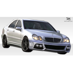 2001-2007 Mercedes C Class W203 Duraflex W-1 Side Skirts Rocker Panels - 2 Piece image - 4
