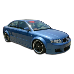 2002-2008 Audi A4 B6 B7 S4 4DR Wagon Duraflex R-1 Side Skirts Rocker Panels - 2 Piece image - 1