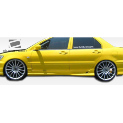 2002-2007 Mitsubishi Lancer Duraflex K-1 Side Skirts Rocker Panels - 2 Piece image - 3