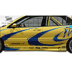 2002-2007 Mitsubishi Lancer Duraflex K-1 Side Skirts Rocker Panels - 2 Piece image - 6