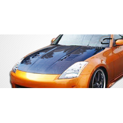 2003-2006 Nissan 350Z Z33 Carbon Creations Dritech JGTC Hood - 1 Piece image - 3