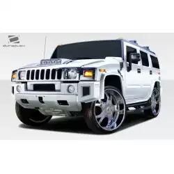2003-2009 Hummer H2 BR-N Front Add Ons Spat Bumper Extensions - 2 Piece image - 1