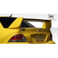 2002-2007 Mitsubishi Lancer / 2003-2006 Mitsubishi Lancer Evolution 8 9 Duraflex Evo 8 Wing Trunk Lid Spoiler - 1 Piece image - 7