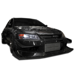 2003-2006 Mitsubishi Lancer Evolution 8 9 Duraflex VT-X Wide Body Front Bumper - 1 Piece image - 6