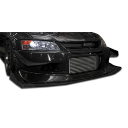 2003-2006 Mitsubishi Lancer Evolution 8 9 Duraflex VT-X Wide Body Front Under Spoiler Air Dam Lip Splitter - 1 Piece image - 1