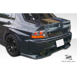 2003-2006 Mitsubishi Lancer Evolution 8 9 Duraflex VT-X Wide Body Rear Lip Under Spoiler Air Dam with Rear Diffuser - 1 Piece image - 3