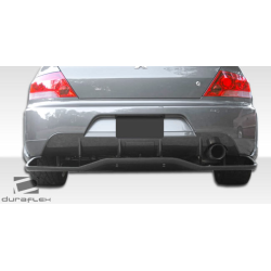 2003-2006 Mitsubishi Lancer Evolution 8 9 Duraflex VT-X Wide Body Rear Lip Under Spoiler Air Dam with Rear Diffuser - 1 Piece image - 4