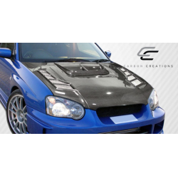 2004-2005 Subaru Impreza WRX STI Carbon Creations C-1 Hood - 1 Piece image - 2