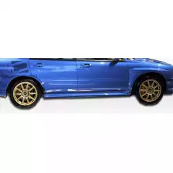 2002-2007 Subaru Impreza WRX STI 4DR STI Look Side Skirts Rocker Panels - 2 Piece image - 3