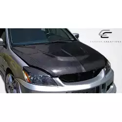 2004-2007 Mitsubishi Lancer Evo Hood - 1 Piece image - 4