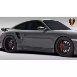 2005-2012 Porsche 911 Carrera 997 991 C4 C4S Turbo Eros Version 1 Side Skirts Rocker Panels - 2 Piece image - 1