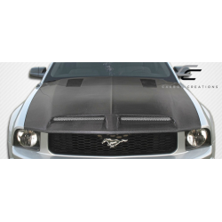 2005-2009 Ford Mustang Carbon Creations GT500 Hood - 1 Piece image - 2