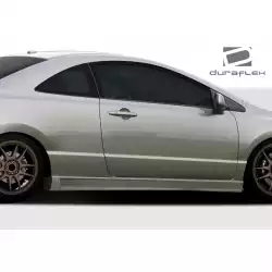 2006-2011 Honda Civic 2DR B-2 Side Skirts Rocker Panels - 2 Piece image - 1