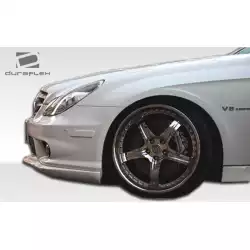 2006-2008 Mercedes CLS55 C219 W219 CR-S Front Under Spoiler Air Dam Lip Splitter - 1 Piece (will only fit AMG sport models) image - 7