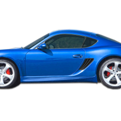 2006-2012 Porsche Cayman 2005-2012 Porsche Boxster Eros Version 1 Side Skirts Rocker Panels - 2 Piece image - 1