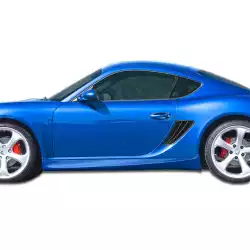 2006-2012 Porsche Cayman 2005-2012 Porsche Boxster Eros Version 1 Side Skirts Rocker Panels - 2 Piece (S) image - 1