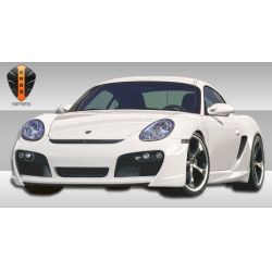 2006-2012 Porsche Cayman 2005-2012 Porsche Boxster Eros Version 1 Side Skirts Rocker Panels - 2 Piece image - 3