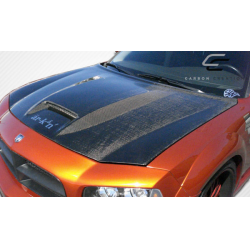 2006-2010 Dodge Charger Carbon Creations SRT Look Hood - 1 Piece image - 6