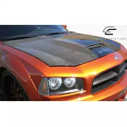 2006-2010 Dodge Charger SRT Look Hood - 1 Piece image - 9