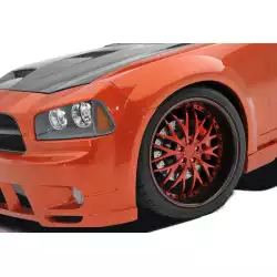 2006-2010 Dodge Charger Polyurethane Luxe Wide Body Front Fender Flares - 2 Piece image - 1