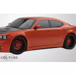 2006-2010 Dodge Charger Polyurethane Luxe Wide Body Side Skirts Rocker Panels - 2 Piece image - 2