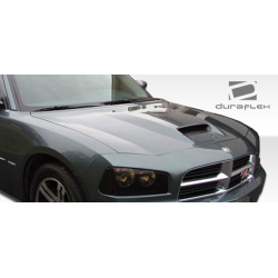 2006-2010 Dodge Charger Duraflex SRT Look Hood - 1 Piece image - 7