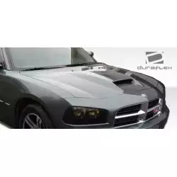 2006-2010 Dodge Charger SRT Look Hood - 1 Piece image - 7