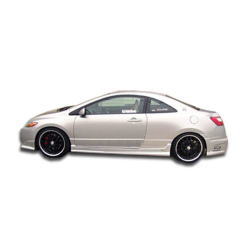 2006-2011 Honda Civic 2DR Duraflex Raven Side Skirts Rocker Panels - 2 Piece image - 1
