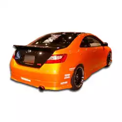 2006-2011 Honda Civic 2DR Type M Rear Lip Under Spoiler Air Dam - 1 Piece image - 1