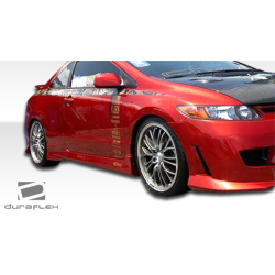 2006-2011 Honda Civic 2DR Duraflex Type M Side Skirts Rocker Panels - 2 Piece image - 3