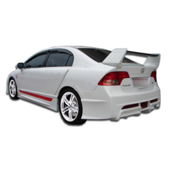 2006-2011 Honda Civic 4DR Duraflex R-Spec Rear Bumper - 1 Piece image - 1