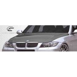 2006-2008 BMW 3 Series E90 4DR Carbon Creations OEM Look Hood - 1 Piece image - 2