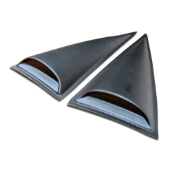 2006-2012 Mitsubishi Eclipse Duraflex Racer Window Scoop Louvers - 2 Piece image - 1