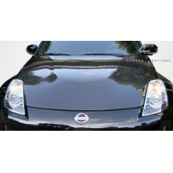 2007-2008 Nissan 350Z Z33 Carbon Creations Dritech OEM Look Hood - 1 Piece image - 2