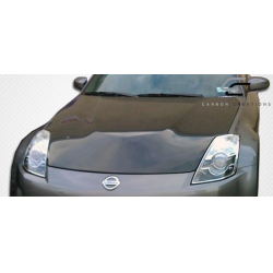 2007-2008 Nissan 350Z Z33 Carbon Creations Dritech OEM Look Hood - 1 Piece image - 3