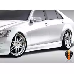 2007-2013 Mercedes S Class W221 Eros Version 1 Side Skirts Rocker Panels - 2 Piece image - 1