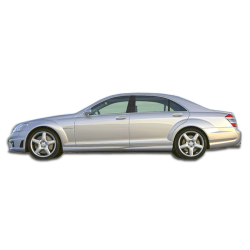 2007-2013 Mercedes S Class W221 Duraflex S65 Look Side Skirts Rocker Panels - 2 Piece image - 1
