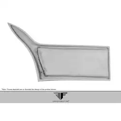 2008-2014 BMW X6 X6M AF-3 Wide Body Rear Door Caps ( GFK ) - 2 Piece (S) image - 4