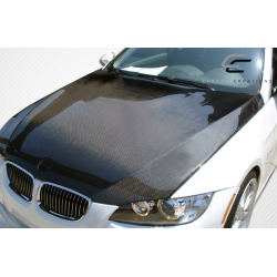 2007-2010 BMW 3 Series E92 2dr E93 Convertible Carbon Creations OEM Look Hood - 1 Piece image - 3