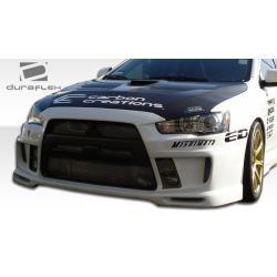 2008-2015 Mitsubishi Lancer Evolution 10 Duraflex GT Concept Front Bumper - 1 Piece image - 7