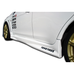 2008-2015 Mitsubishi Lancer Evolution 10 Duraflex GT Concept Side Skirts Rocker Panels - 2 Piece image - 1