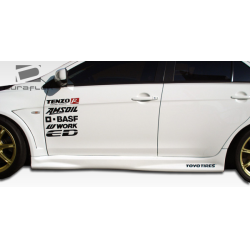 2008-2015 Mitsubishi Lancer Evolution 10 Duraflex GT Concept Side Skirts Rocker Panels - 2 Piece image - 6