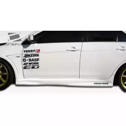 2008-2015 Mitsubishi Lancer Evolution 10 GT Concept Side Skirts Rocker Panels - 2 Piece image - 6