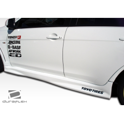 2008-2015 Mitsubishi Lancer Evolution 10 Duraflex GT Concept Side Skirts Rocker Panels - 2 Piece image - 10