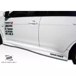 2008-2015 Mitsubishi Lancer Evolution 10 GT Concept Side Skirts Rocker Panels - 2 Piece image - 10