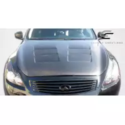 2008-2015 Infiniti G Coupe G37 Q60 GT Concept Hood - 1 Piece image - 8