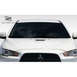 2008-2017 Mitsubishi Lancer / Lancer Evolution 10 Duraflex Evo X Look Hood - 1 Piece image - 4