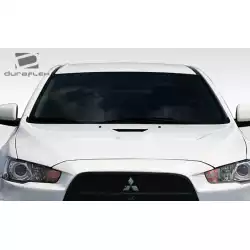 2008-2017 Mitsubishi Lancer / Lancer Evolution 10 Evo X Look Hood - 1 Piece image - 4