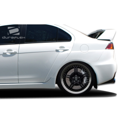 2008-2017 Mitsubishi Lancer Duraflex Evo X Look Rear Fender Flares - 4 Piece image - 1