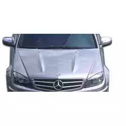 2008-2011 Mercedes C Class W204 C63 Look Hood - 1 Piece image - 1
